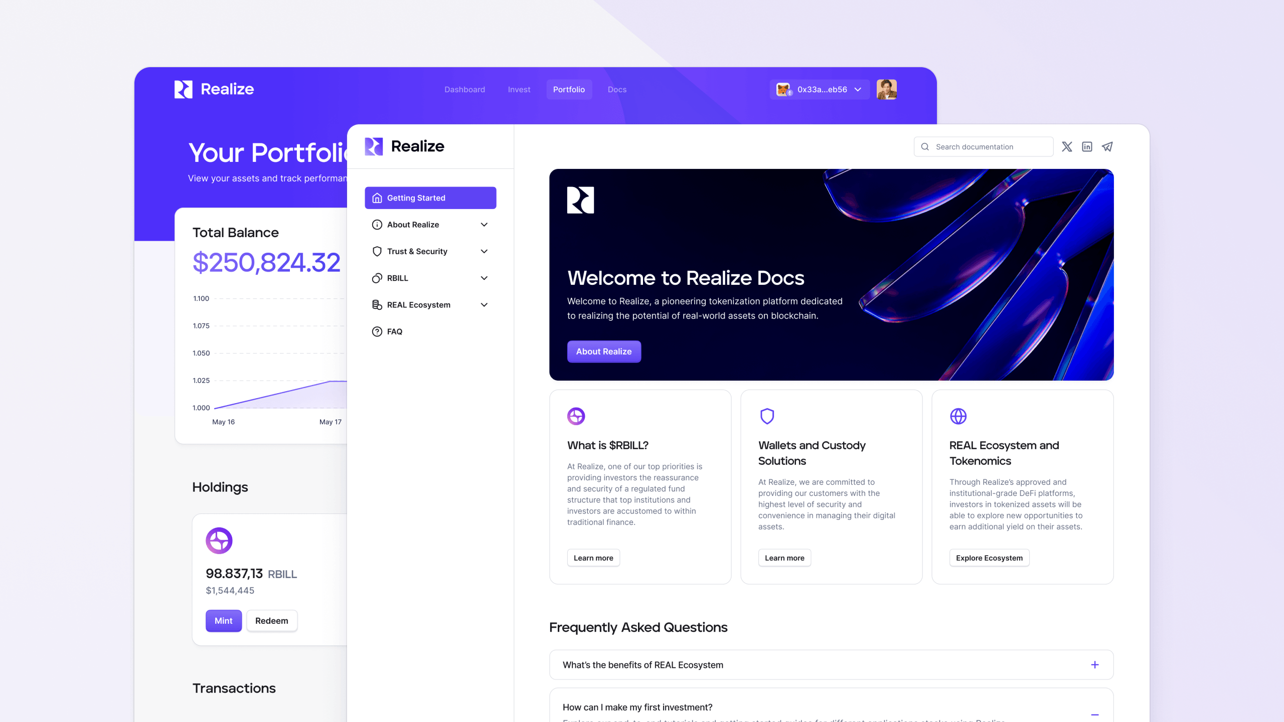 Realize portfolio documentation